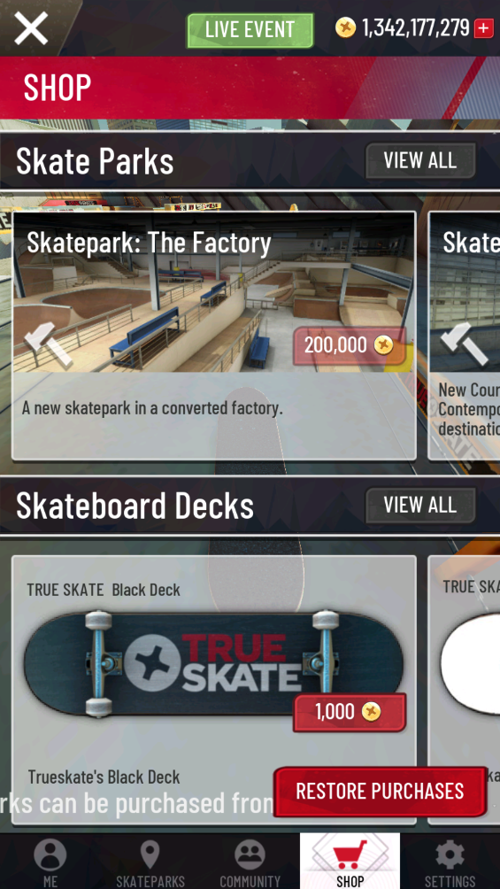 True Skate MOD APK