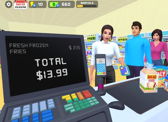 Supermarket Store 3D Simulator mod apk